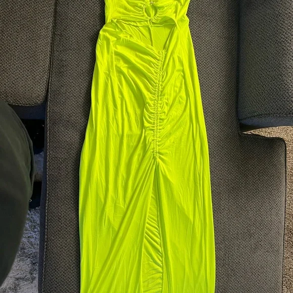 Fashion Nova | Dresses | Neon Dress That Fits To The Ankle | Poshmark
